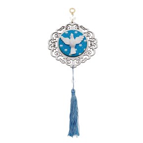 Adorno em Decoupage Divino Espirito Santo - Azul