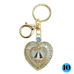 Chaveiro Aparecida com Strass - Modelo 10 (12 Unidades)