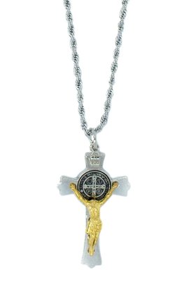 Corrente Aço Inoxidável cruz São Bento (Unidade)