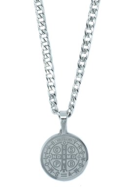 Corrente Aço Inoxidável Medalha São Bento (Unidade)