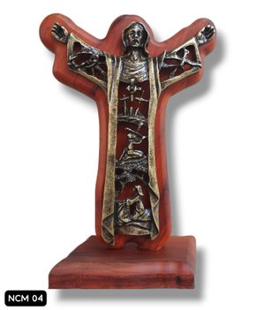 Crucifixo em Madeira Cruz da Ressureição