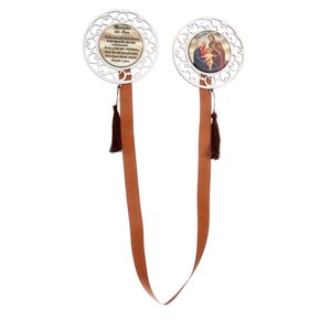 Escapulário de Porta Redondo Sagrada Família - Branco