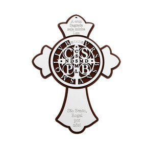 Mandala Cruz São Bento - Branca