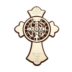Mandala Cruz São Bento - Dourada