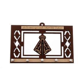 Porta Chaves Espelho Aparecida - Marron