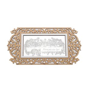 porta Chaves Espelho Grande Santa Ceia