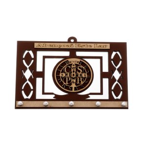 Porta Chaves Espelho São Bento - Marron