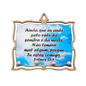 Porta Chaves Resinado Salmos