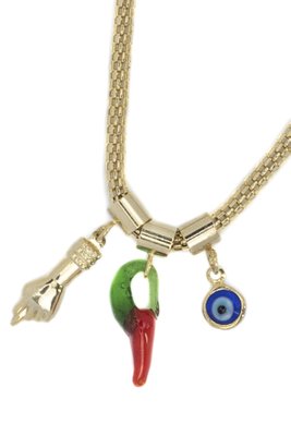 Pulseira Folheada Dourada Berloque 29