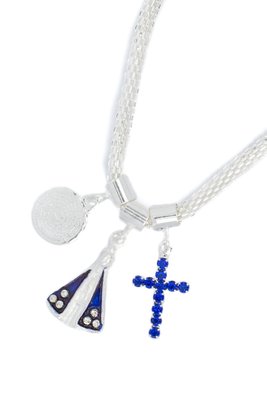 Pulseira Folheada Prata Berloque 11