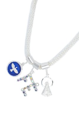 Pulseira Folheada Prata Berloque 14