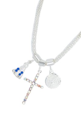 Pulseira Folheada Prata Berloque 24