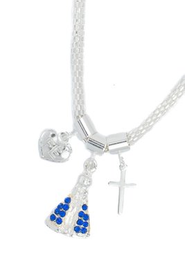 Pulseira Folheada Prata Berloque 3