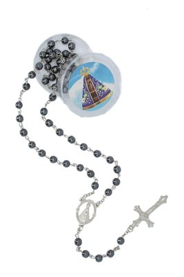 Terço de hematita Aparecida (12 Unidades)