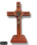 Crucifixo em Madeira - Cruz Friso - 19CM