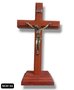 Crucifixo em Madeira Tradicional Mogno - 19CM